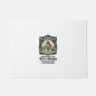 Jesus Pet Memorial Remembrance Shirt Christian Gra Doormat