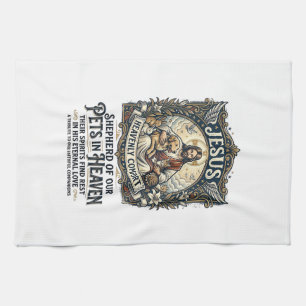 Jesus Pet Memorial Remembrance Shirt Christian Gra Kitchen Towel