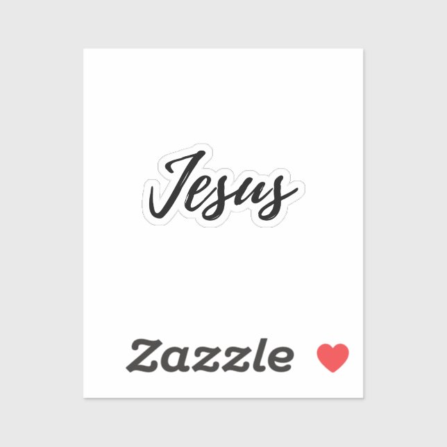 Jésus - petit autocollant (Feuille)