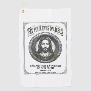 Jesus Photography Mom Family Photographer Vintage Golf Towel