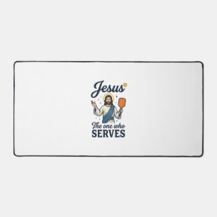 Jesus Pickleball Celui Qui Sert Chemise