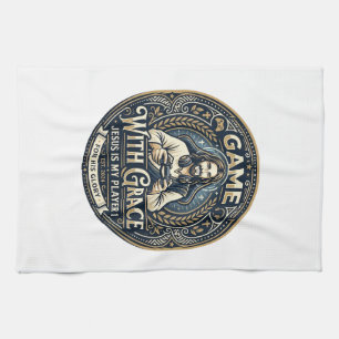 Jesus Pickleball Vintage Shirt Christian Graphic_1 Kitchen Towel