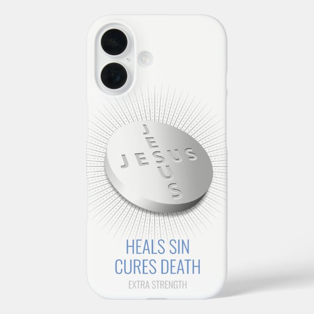 Jesus Pill - Customizable Faith Pray Christian God Case-Mate iPhone Case (Back)