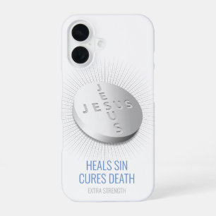 Jesus Pill - Customizable Faith Pray Christian God iPhone 16 Case