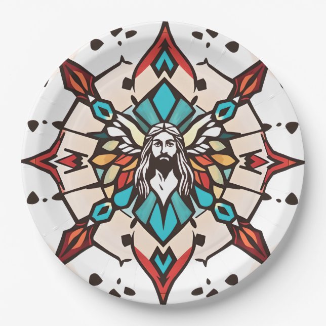 Jesus plates! paper plate (Front)
