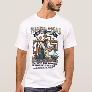Jesus Plumber Graphic Tee Christian Art_1