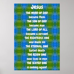 Jesus Poem  Poster