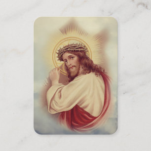 Jésus portant la Croix Prière Carte Sainte religie
