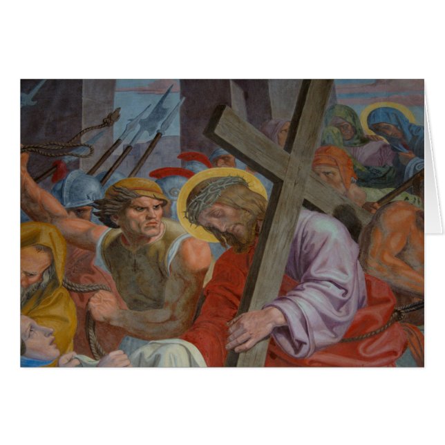 Jésus Portant Sa Croix (Devant Horizontal)