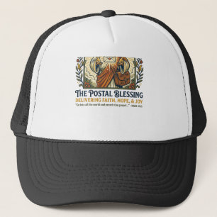 Jesus Postal Worker Delivery Shirt Faith Based Des Trucker Hat