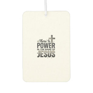 Jesus Power Religious Vintage Typography Shirt Air Freshener