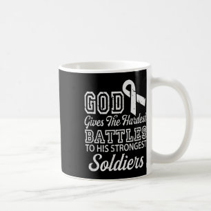 Jesus Prayer Lung Cancer Warrior Gift Lung Cancer  Coffee Mug