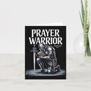 Jesus Prayer Warrior Christian Armour Of God Son G Card