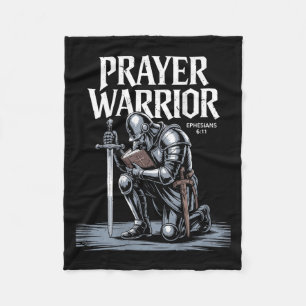 Jesus Prayer Warrior Christian Armour Of God Son G Fleece Blanket