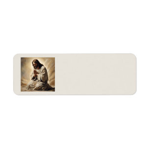 Jesus Praying Address Labels