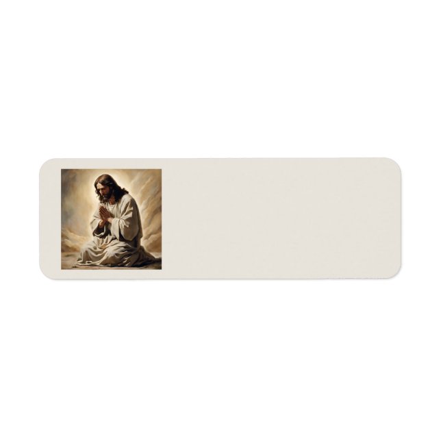 Jesus Praying Address Labels (Front)