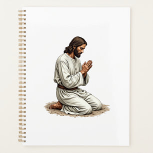 Jesus Praying Hands Vintage Engraving Faith Tee (4 Planner
