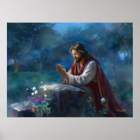 Jesus Praying In The Park