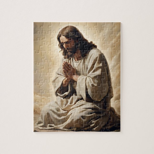 Jesus Praying Puzzle (Vertical)