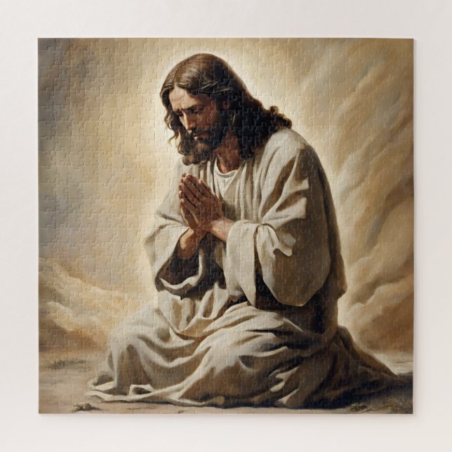 Jesus Praying Puzzle (Vertical)