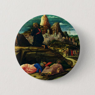 Jesus prays in the Garden of Gethsemane 2 Inch Round Button