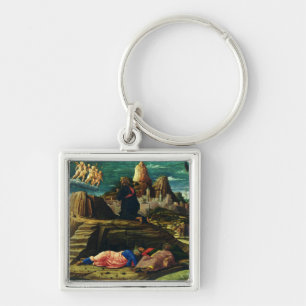 Jesus prays in the Garden of Gethsemane Keychain
