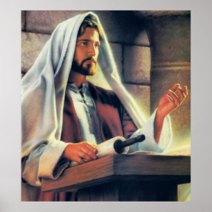 Jesus Preaching Poster