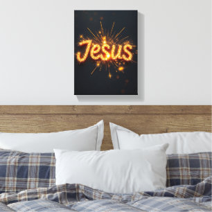 Jesus - Premium Wrapped Canvas (Gloss)