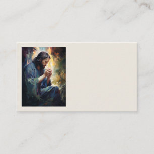Jésus priant Cartes de visite