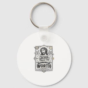 Jesus Price Tag Worth Jesus Price Tag Worth Christ Keychain