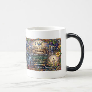 Jesus Proclaims Resurrection And Life In Bethany Magic Mug