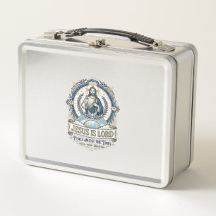 Jesus Prophecy Eschatology Vintage Shirt Christian Metal Lunch Box