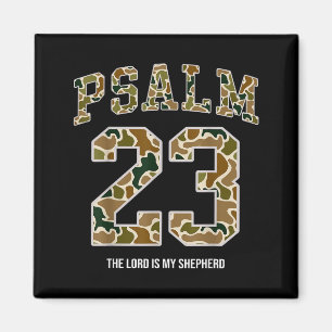 Jesus Psalm 23 The Lord Is My Shepherd Camo Christ Magnet