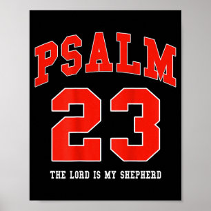 Jesus Psalm 23 The Lord Is My Shepherd Christian ( Poster