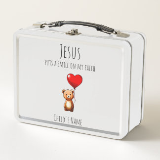Jesus Puts A Smile On My Faith Customized Lunchbox