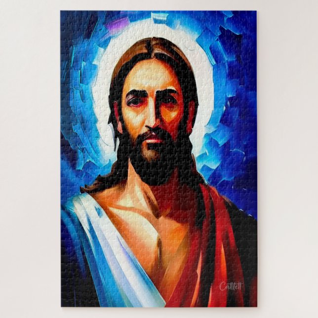 Jésus Puzzle Art chrétien (Vertical)