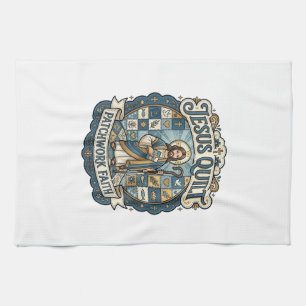 Jesus Quilt Patchwork Faith Jesus Quilt Patchwork Kitchen Towel