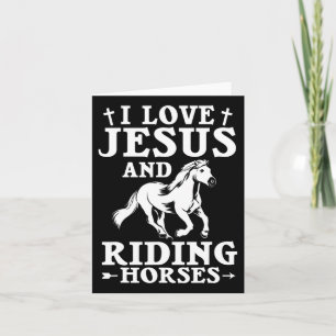 Jesus Quote Horseck Riding Equestrian Design Chris Card