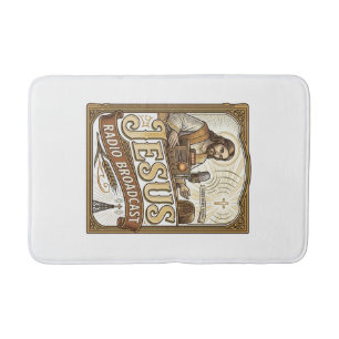 Jesus Radio Broadcast Jesus Radio Broadcast Christ Bath Mat
