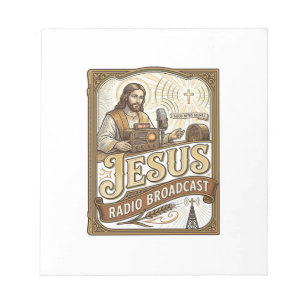 Jesus Radio Broadcast Jesus Radio Broadcast Christ Notepad