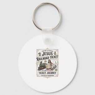 Jesus Railroad Ticket Journey Jesus Railroad Ticke Keychain