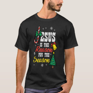 Jesus Reason For Season Christmas Christian Religi T-Shirt