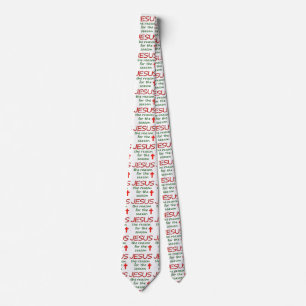 JESUS Reason for Season Christmas Tie