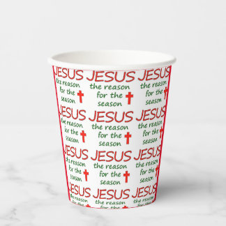 JESUS Reason for Season Paper Cups