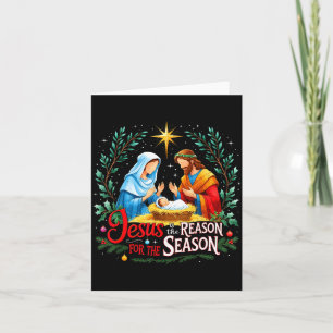 Jesus Reason For The Season Nativity Christmas Des Card