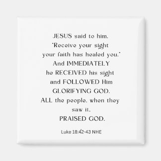 JESUS RECEIVE YOUR SIGHT MAGNET 