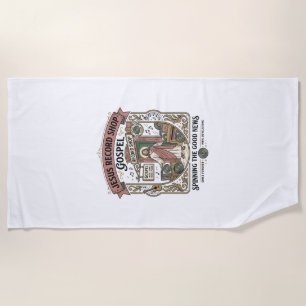 Jesus Record Shop Gospel Jesus Record Shop Christi Beach Towel