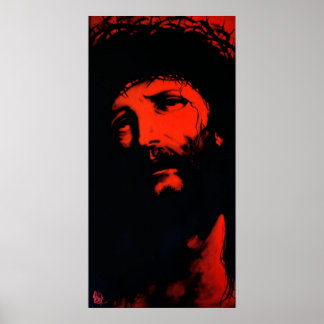 Jesus "red" Christ Poster