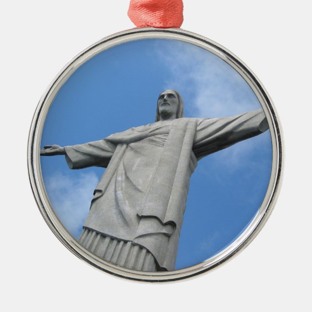 jesus redeemer metal ornament (Front)