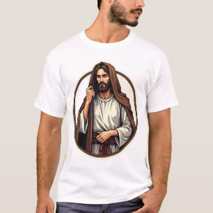 Jesus Refuge Cloak Vintage Engraving Tee
